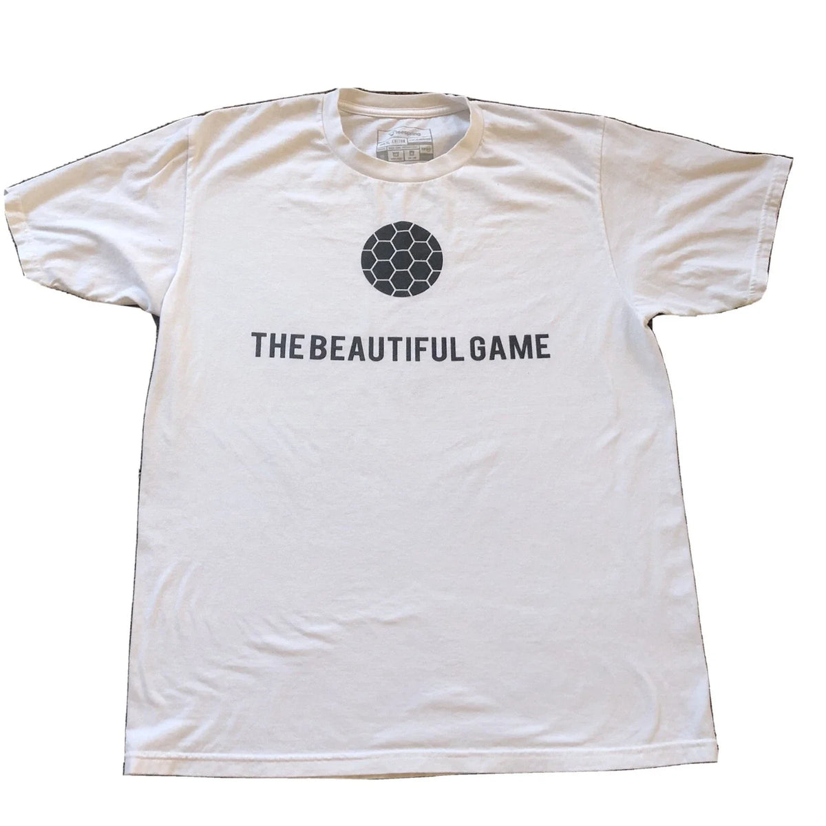 Soccer T Shirt The Beautiful Game Unisex Medium White Color Futbol Design Unisex