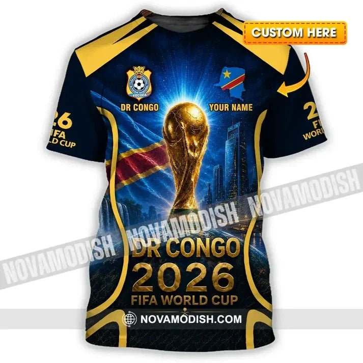 Unisex Shirt - Custom Dr Congo World Cup 2026 3D HS1291 Unisex