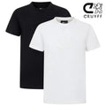 Cruyff Mens Classic Logo Black White Top Cotton CA243205 S-XXL Unisex