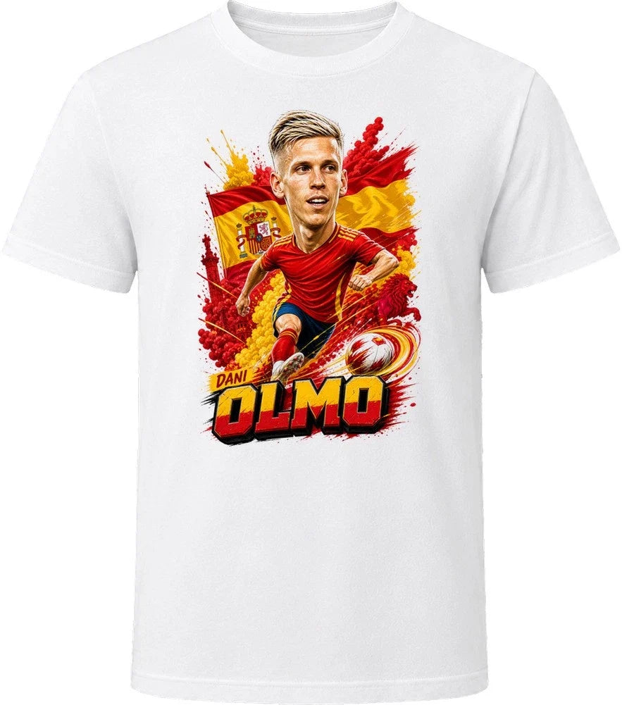 Dani Olmo Spain Soccer Caricature 2026 World Cup T Shirt Unisex