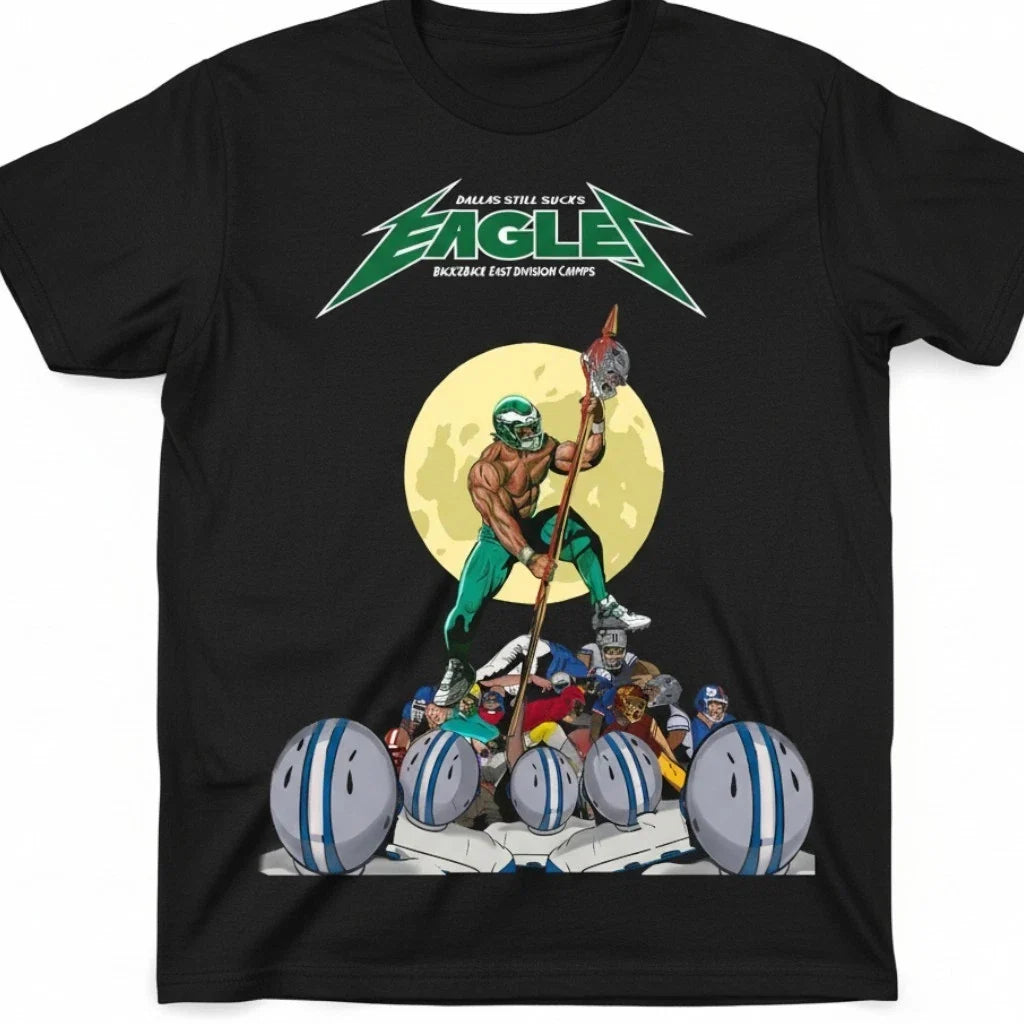 Philly Football Fan Graphic – Bold Rivalry Art | Unisex Black Tee Unisex