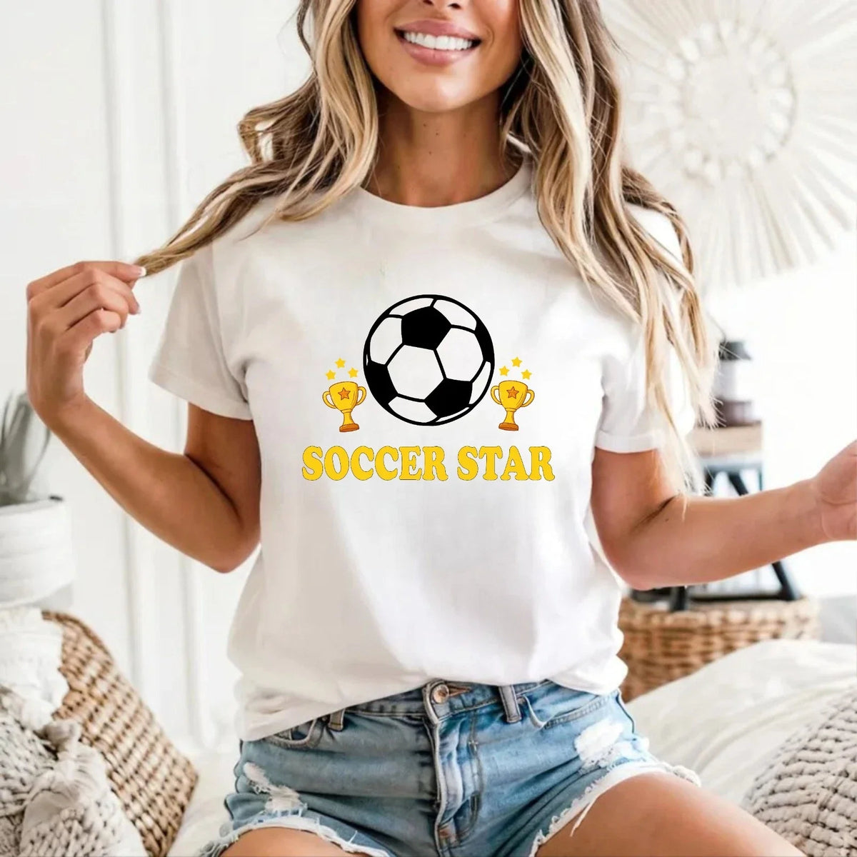 Soccer Start Kids Youth - Cute Football Soccer Player Sports Unisex Tee Unisex