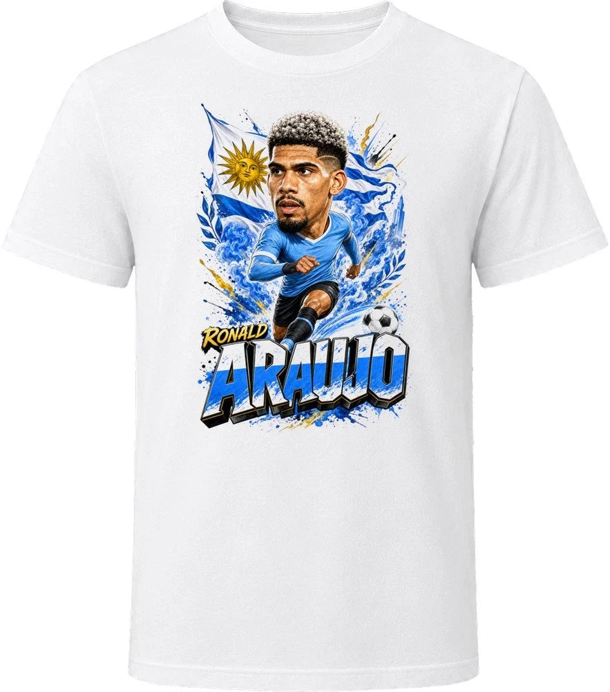 Ronald Araujo Uruguay Soccer Caricature 2026 World Cup T Shirt Unisex