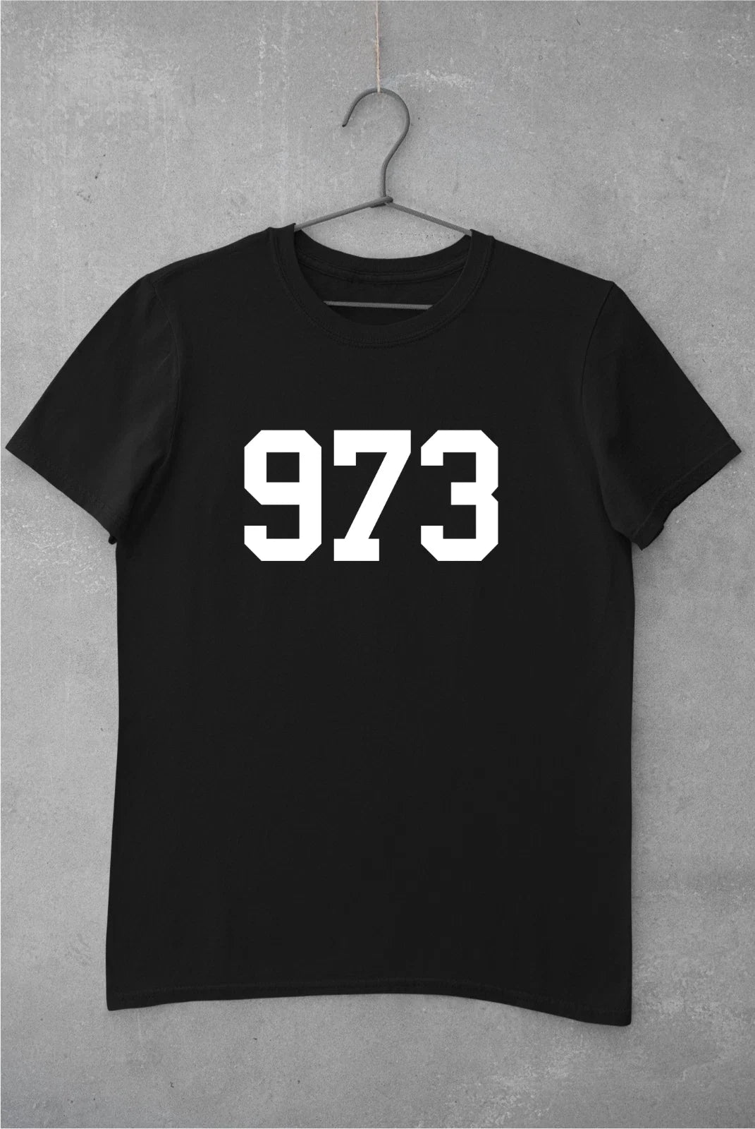 New Jersey Shirt, 973 Area Code, Newark, Paterson, Clifton, Passiac, East Orange Unisex