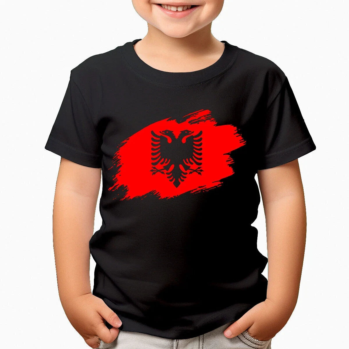 Albania Flag Childrens Albanian Football Boys Girls Teen Kids s #TA-56 Unisex