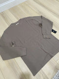 Public Supply Shirt Mens L Brown Long Sleeve Crew Neck NWT Unisex