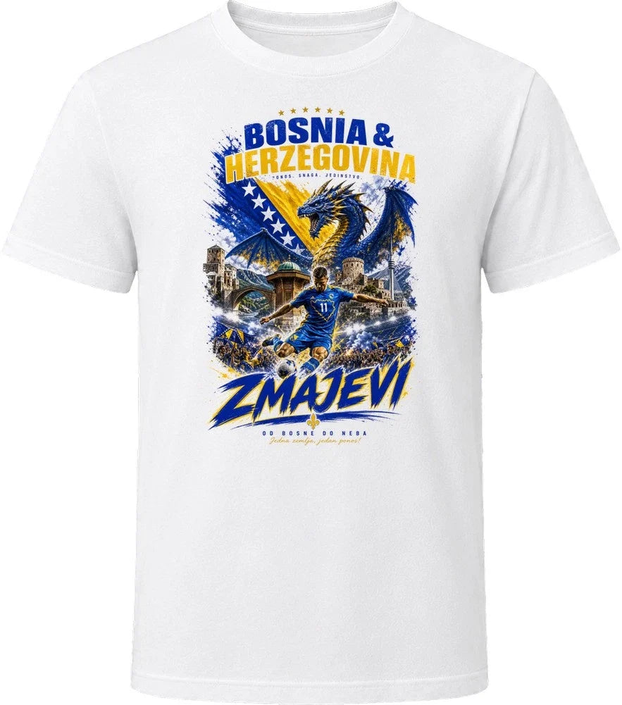 Bosnia & Herzegovina Zmajevi Soccer Football 2026 National Pride T Shirt Unisex