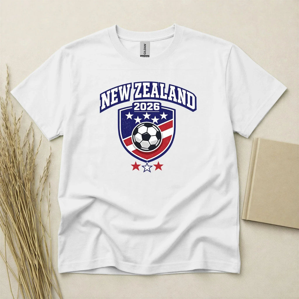 New Zealand 2026 Football Fan T Shirt Soccer Supporters Gildan Family Top Unisex