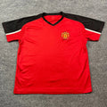 Manchester United Soccer Shirt Large 23x27 Red Black Unisex