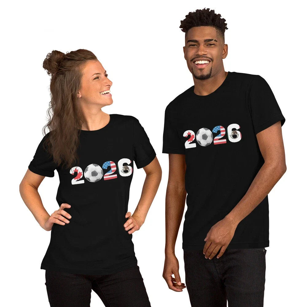 Unisex North America 2026 Football Soccer ball flag Unisex