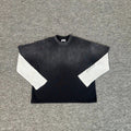Mertra Street Hip Hop Washed Vintage Patchwork Long Sleeve Unisex