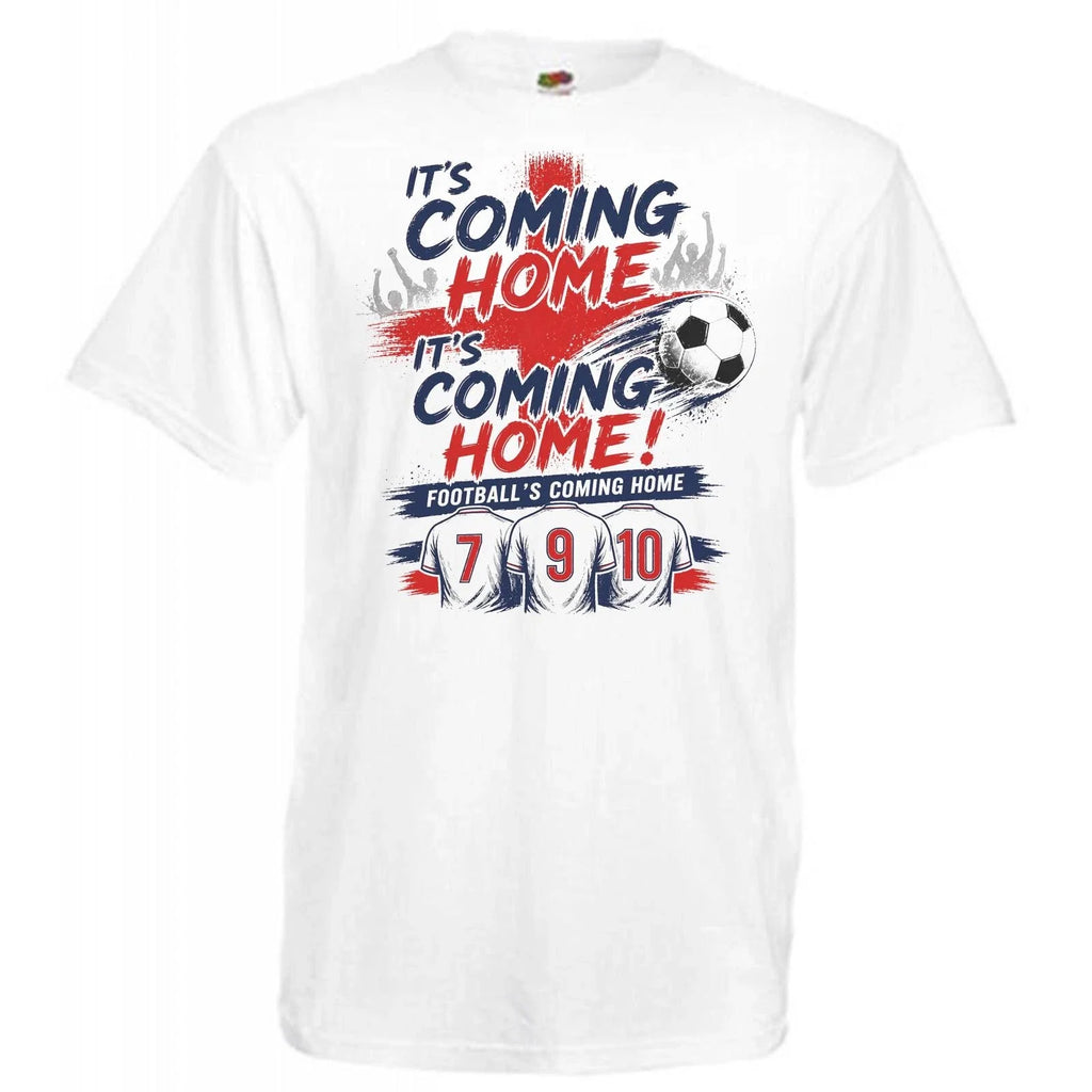 Adults Its Coming Home England Football Supporters Chant Unisex White Unisex