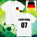Personalised Germany Football Custom Name Number Fan Gift Unisex Tee Top Unisex