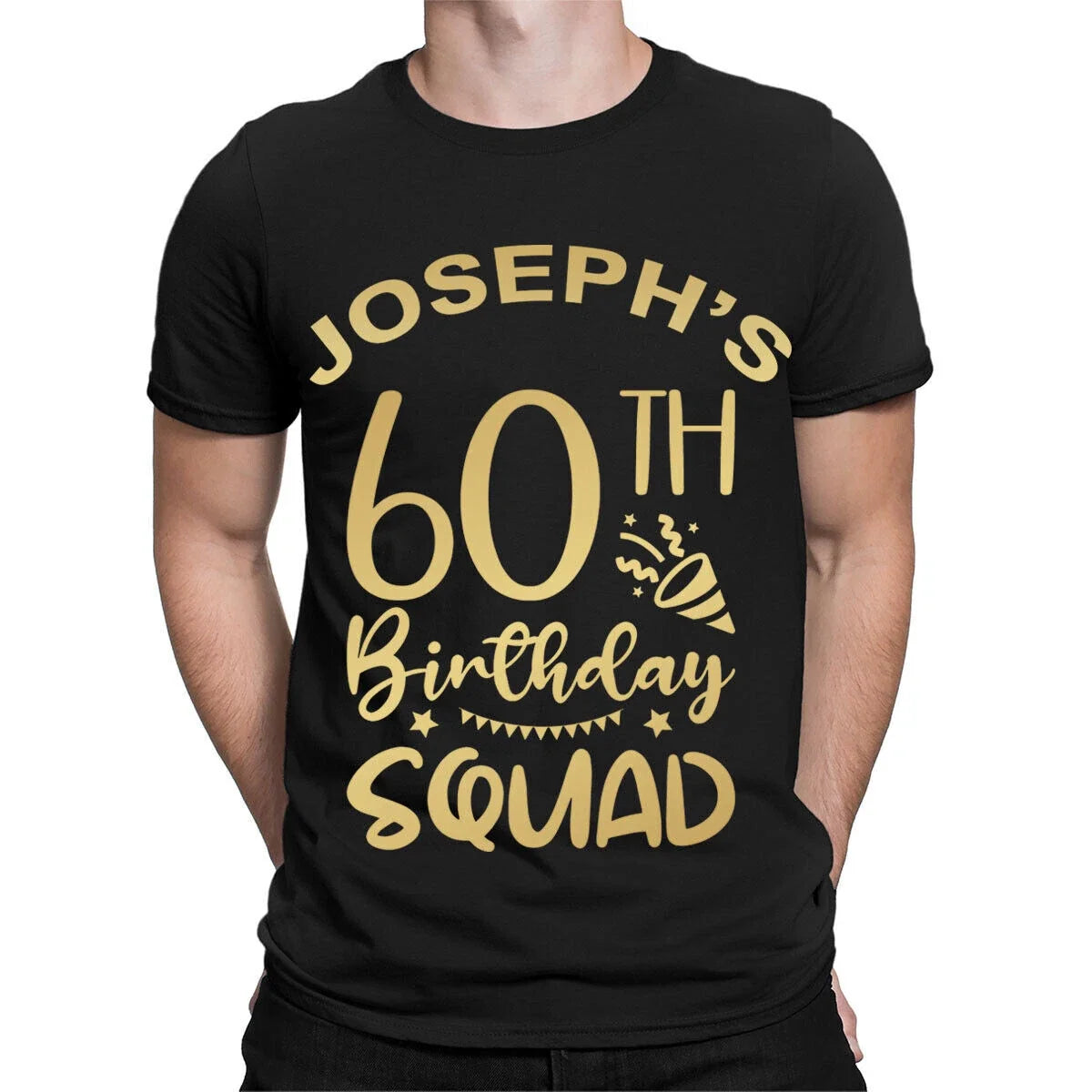 Personalised Any Name & Age Birthday Squad Mens Womens s #TA-56 2T1A1 Unisex