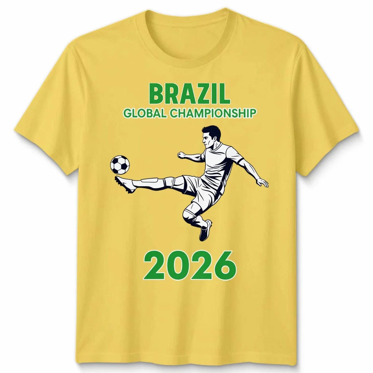 Brazil Unisex Football T Shirt Game Day Soccer Fan Game Gift Mens Womens Tee Unisex