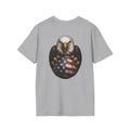 American Eagle Soccer Ball USA Flag Patriotic Football Tee Back Print Unisex