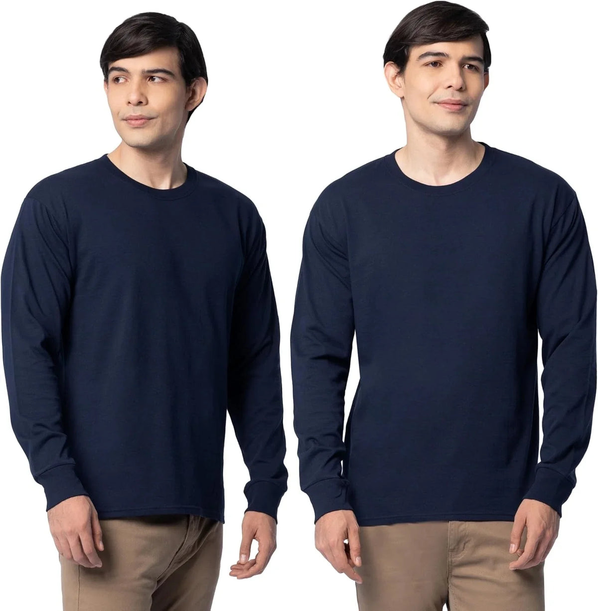 Fruit of the Loom T Shirt Eversoft Cotton Long Sleeve Shirts, Breathable & Unisex