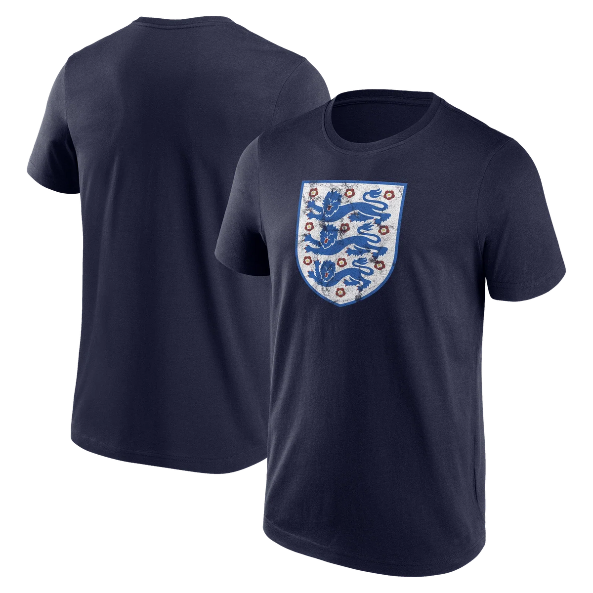 Men's Navy England National Team Distressed Retro Logo Unisex
