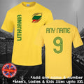 Lithuania Football Fan Personalised Mens Ladies Kids Euros World Cup Unisex