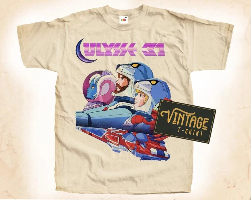 Ulysse 31 V1 T SHIRT Tee Movie Poster Vintage Natural Shirt sizes S - 5XL Unisex