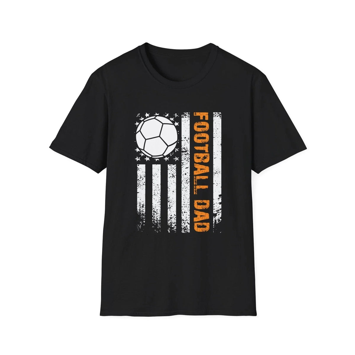 Football Dad Shirt | Soccer Ball American Flag Design Unisex