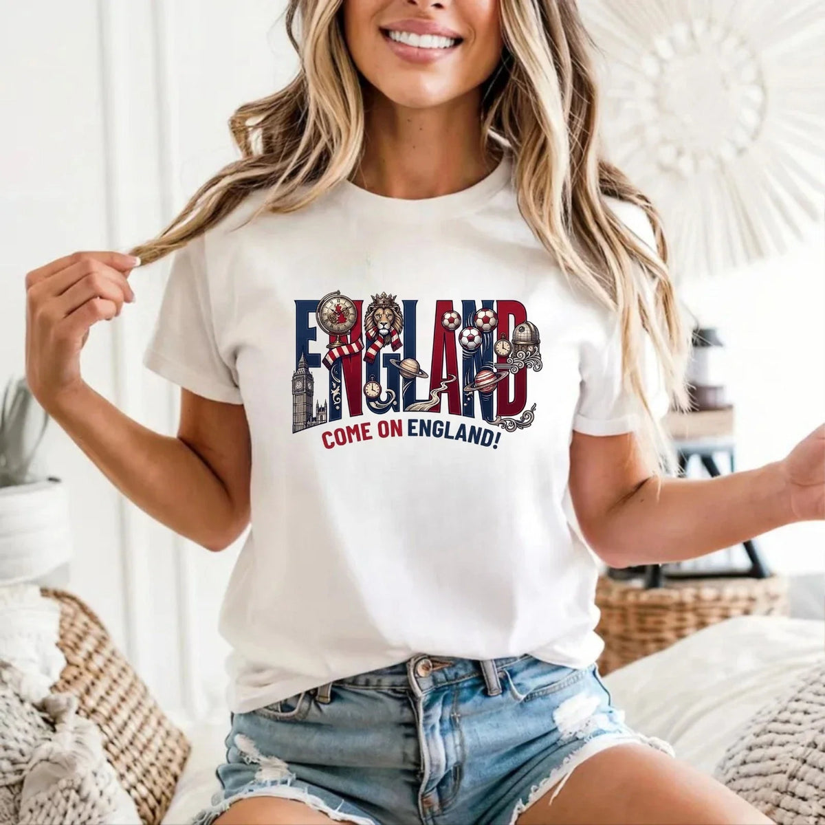 Come On England - Football British Pride Soccer Fan Gift Unisex Tee Top Unisex
