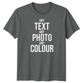 Personalised Custom Photo Logo Tex Printed Stag Do Hen Party Tee Unisex