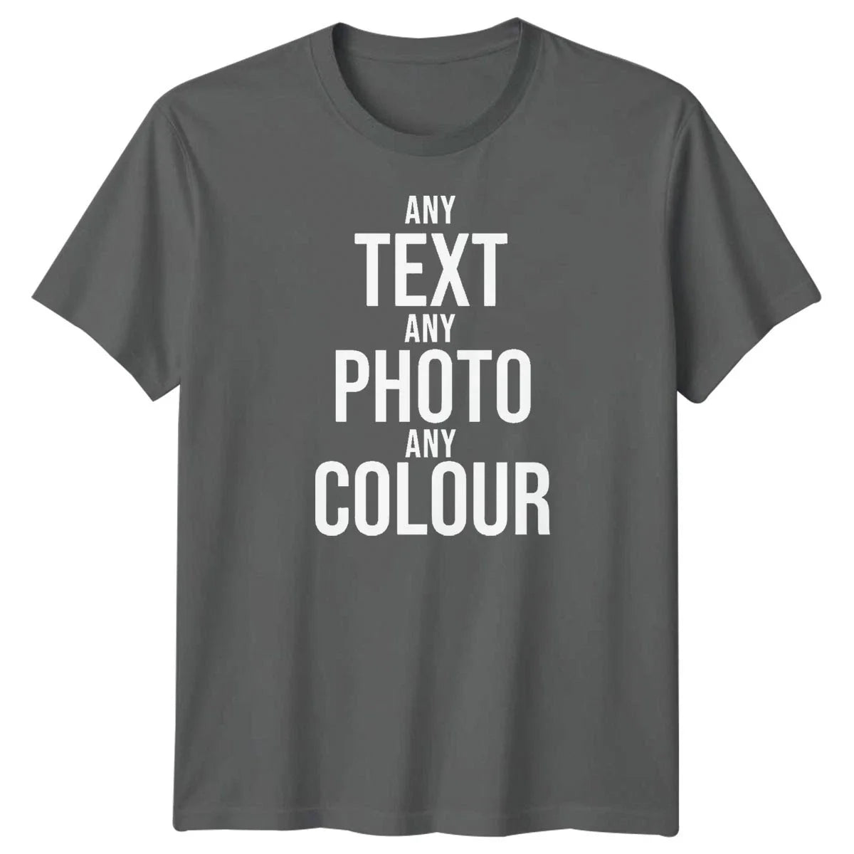 Personalised Custom Photo Logo Tex Printed Stag Do Hen Party Tee Unisex