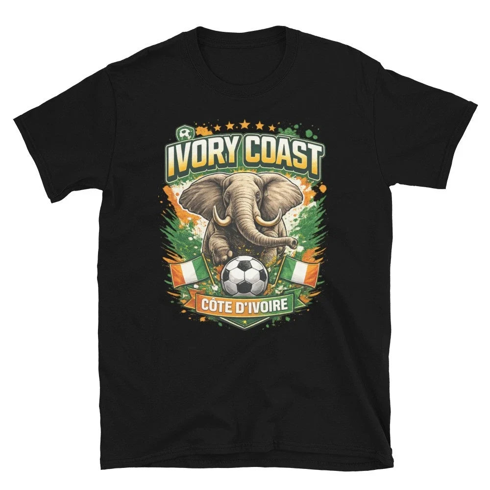 Ivory Coast Football Elephant Côte d’Ivoire World Cup Unisex Soccer Unisex