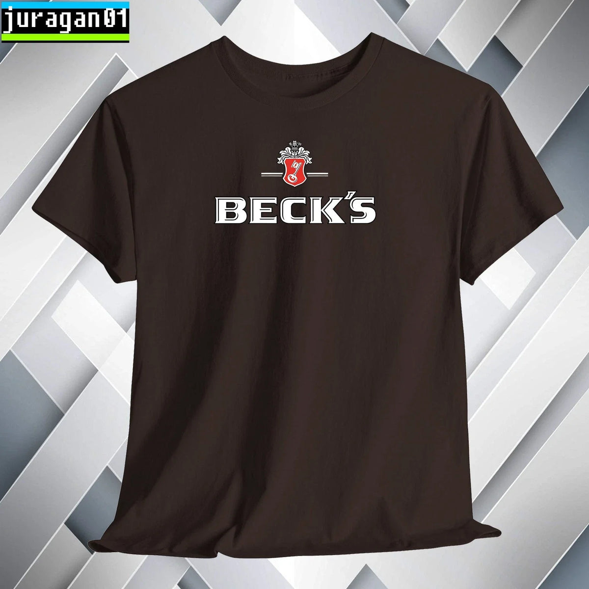 Beck's Brewery German Beer Logo Many Colors Size S to 5XL Made in USA Unisex