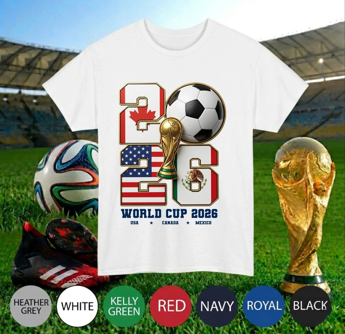 Football Fan – USA Canada Mexico Inspired Soccer Supporter Tee Top Gift Unisex