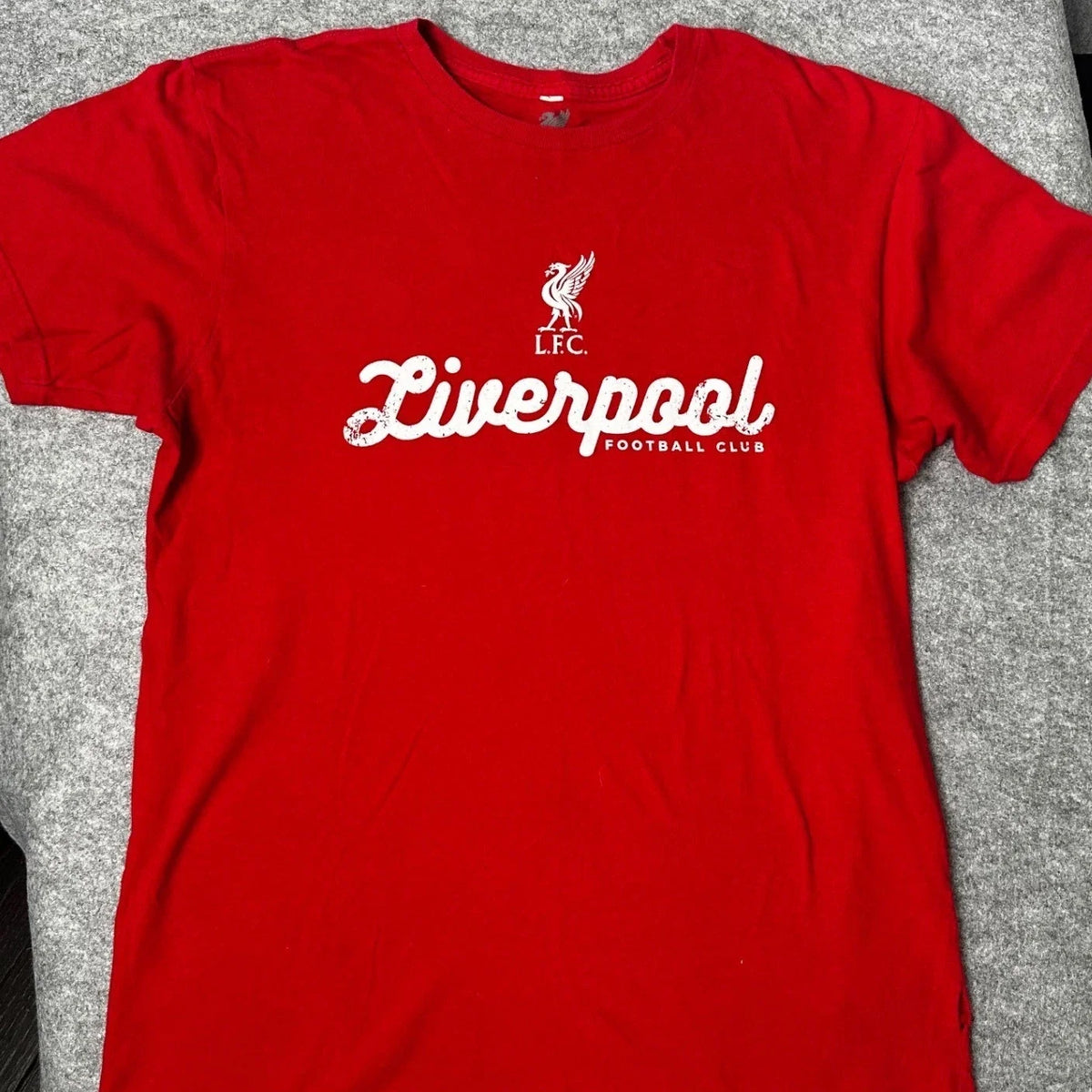 Liverpool FC Mens Red Graphic Official Merchandise Premier League Soccer Unisex