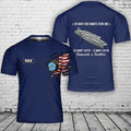 Custom Name US Navy USS Nimitz (CVN-68) 3D 3D Size S-5XL Unisex