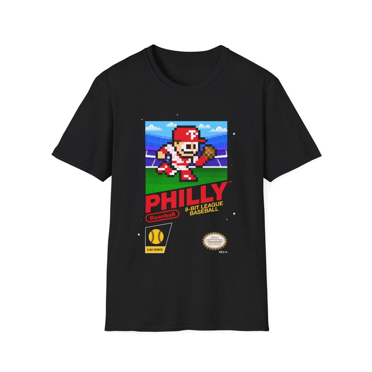 Philadelphia Philly Baseball Retro Game 8-bit Unisex Unisex