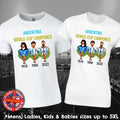 Argentina World Cup Winners Football Fan Maradona Messi Unisex