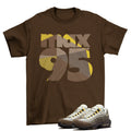 1995 Sneaker Shirt to Match Air Max 95 Ironstone DR0146-001 / NEW Dark Brown Unisex