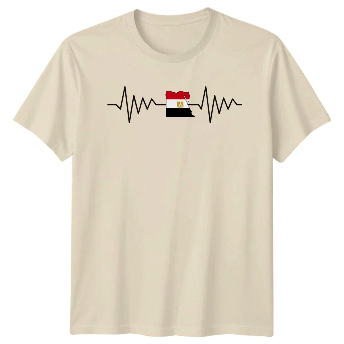 Egypt Flag Heartbeat Egyptian Heritage Gift For Him And Her Unisex