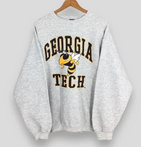 Vtg 90s Georgia Tech Retro College Crewneck Unisex