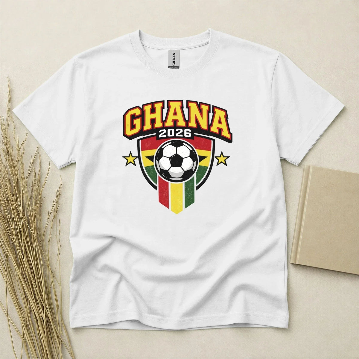 Ghana 2026 Football Fan T Shirt Soccer Supporters Gildan Cotton Family Top Unisex