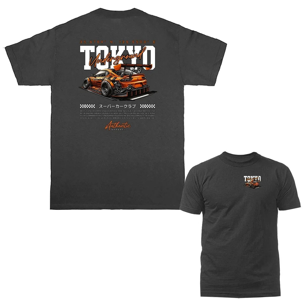 Tokyo Underground Drift Imported Tuned Custom JDM Sports Car Graphic Unisex