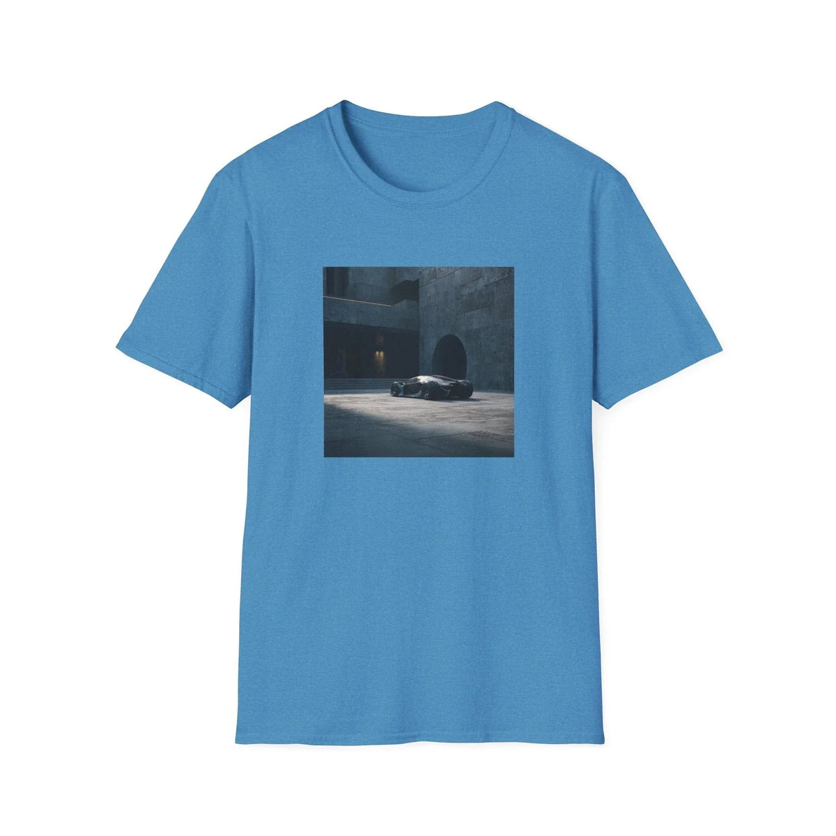Modern Noir Sports Car T Shirt | Urban Architecture Graphic Tee | Unisex Unisex