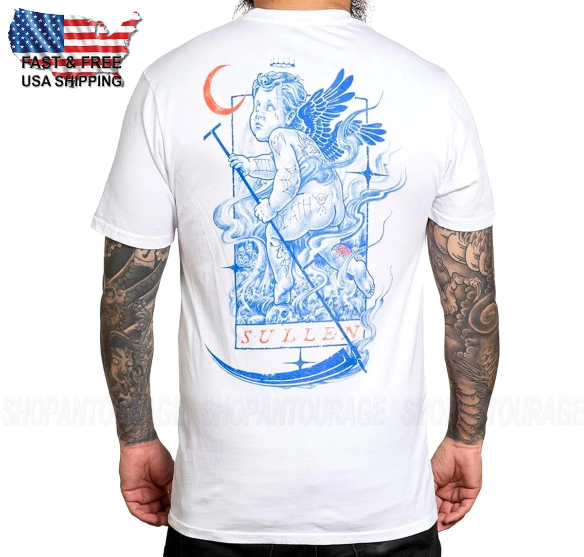 Sullen Art Collective Death Angel Premium SCM6527 Per Uomo Unisex