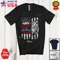Custom Name 250th Anniversary; 4th Of July Tiger Half US Flag Patriotic Unisex