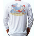 Santa On a Beach Christmas Fishing Long Sleeve UPF 30 Sun UV Protection Unisex