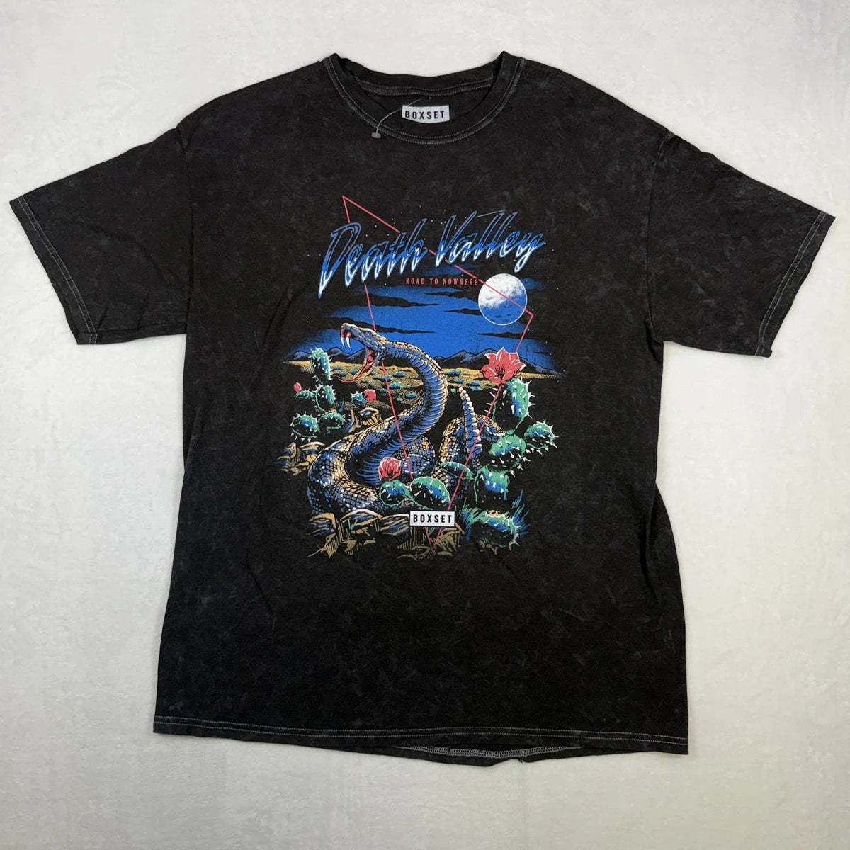 Death Valley Road to Nowhere Serpent Men's Size M Black Short Sleeve Unisex