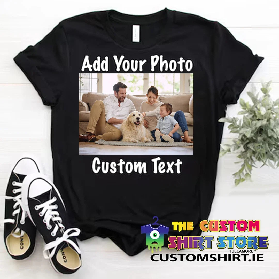 Personalised Custom Photo/Text Stag Hen Party 100% Cotton Unisex