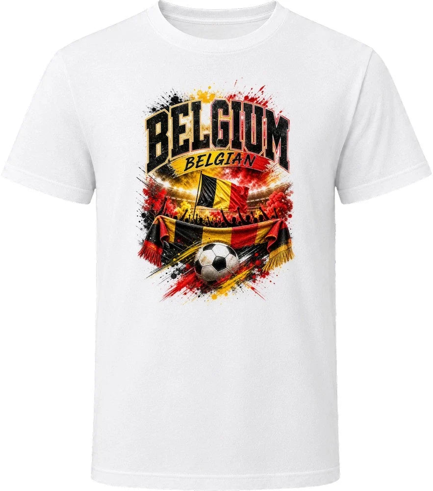 Belgium Belgian Soccer Football National Supporters T Shirt Unisex