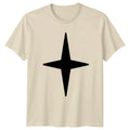 Simple Four Pointed Star Graphic Geometric Shape Abstract Art Unisex