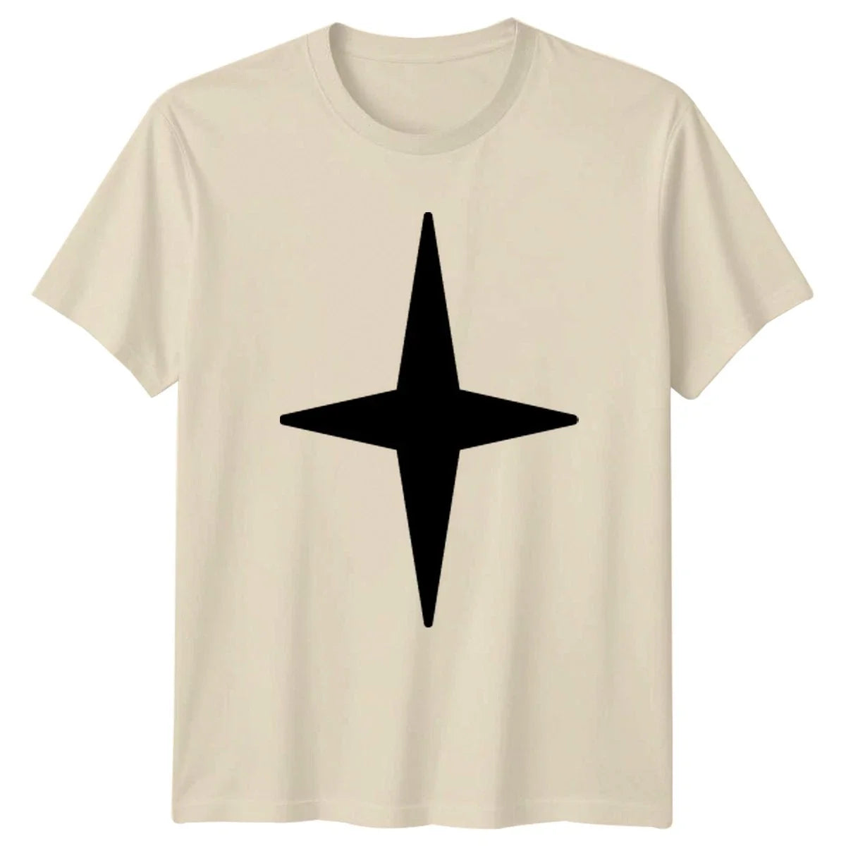 Simple Four Pointed Star Graphic Geometric Shape Abstract Art Unisex
