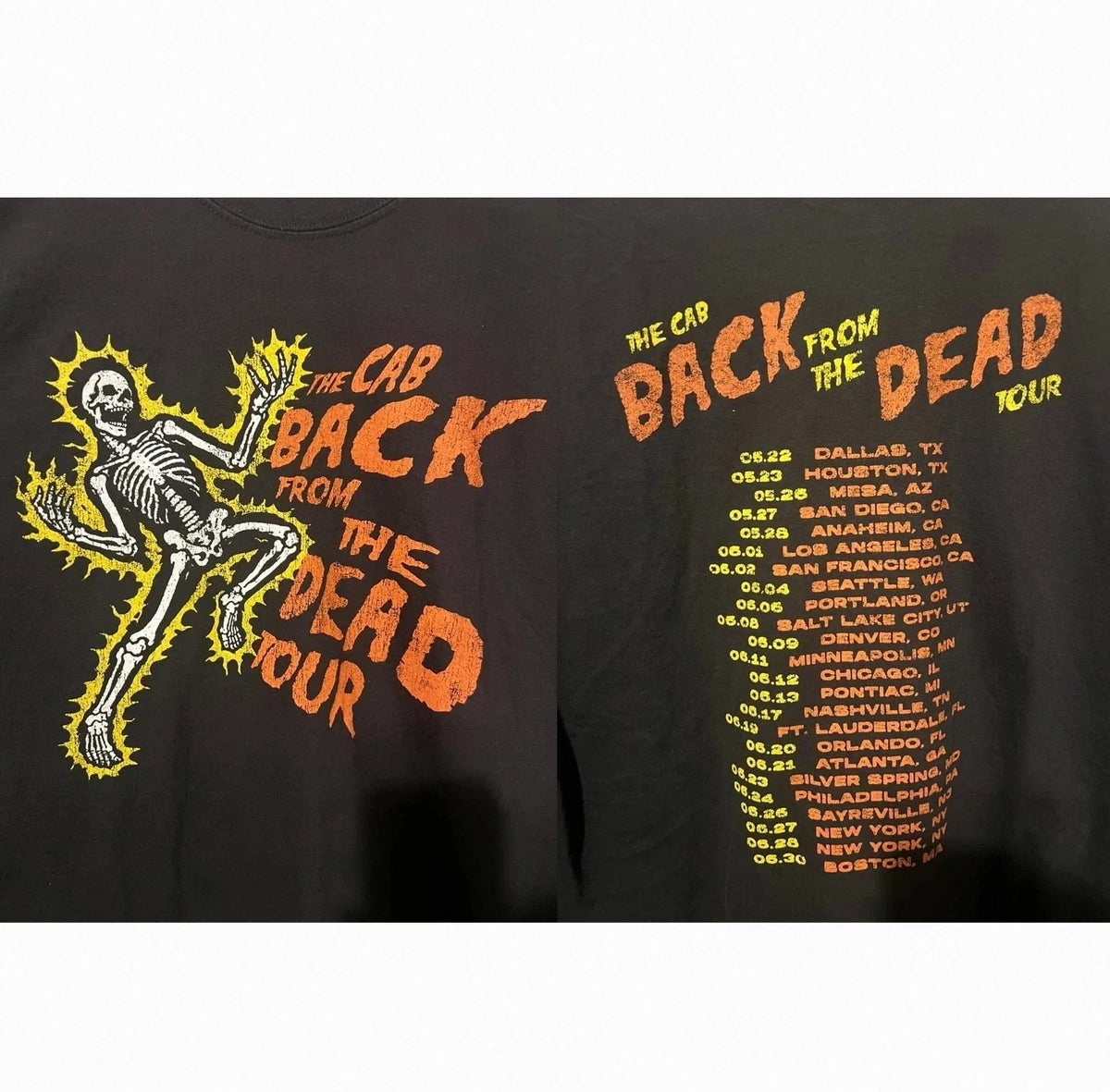 The Cab Back From The Dead Tour Tour 2026 Unisex
